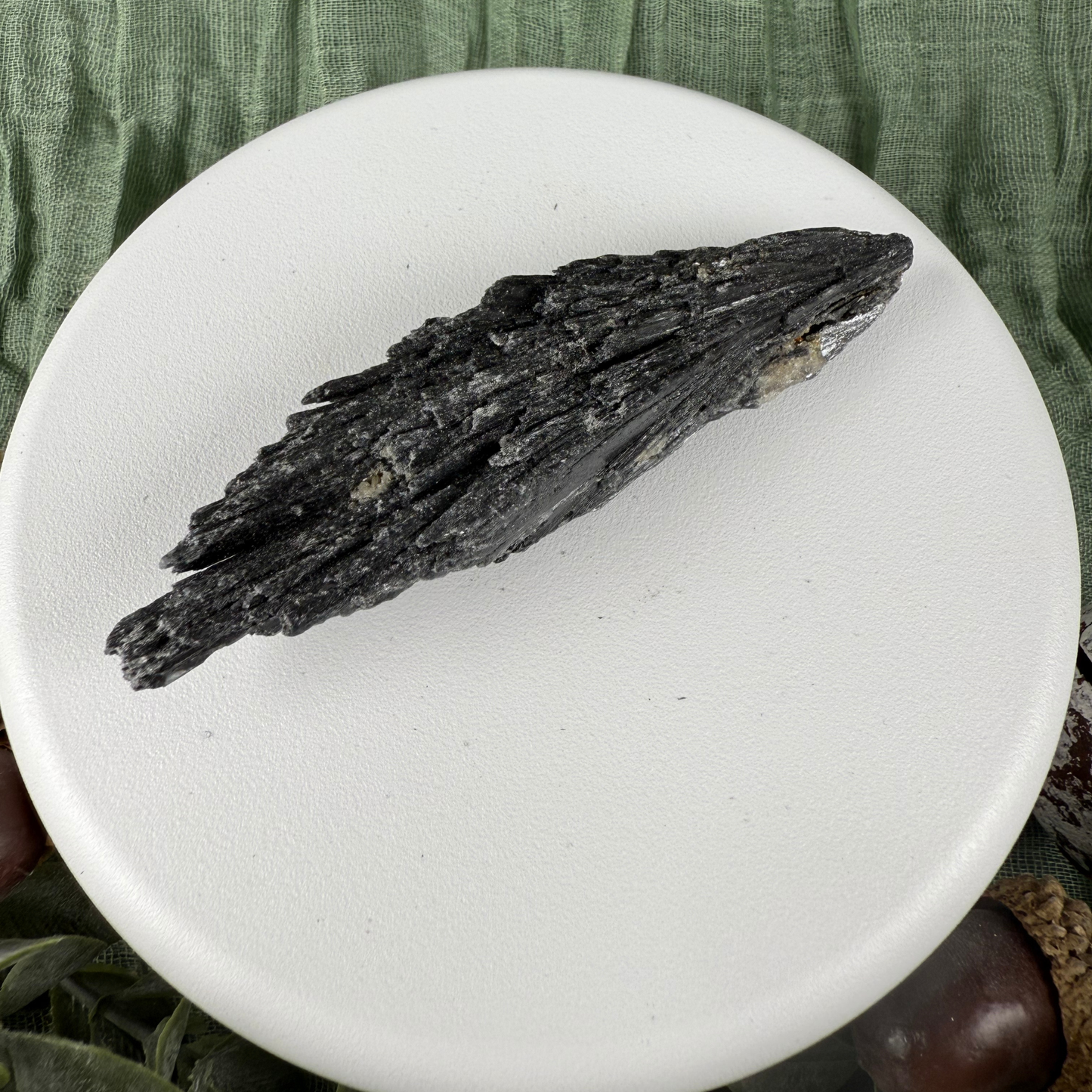 Rough Black Kyanite Shards
