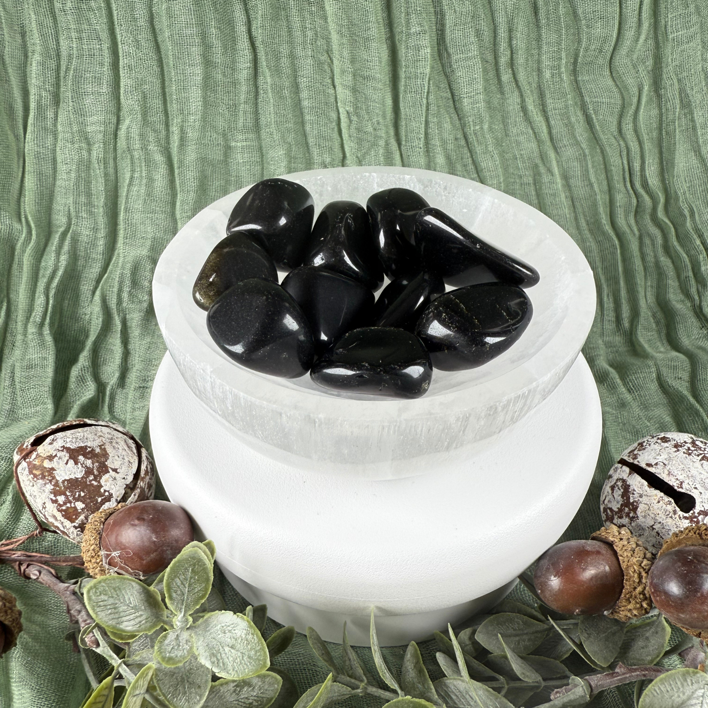 Black Obsidian Tumble Stone (Medium 2-3cm)
