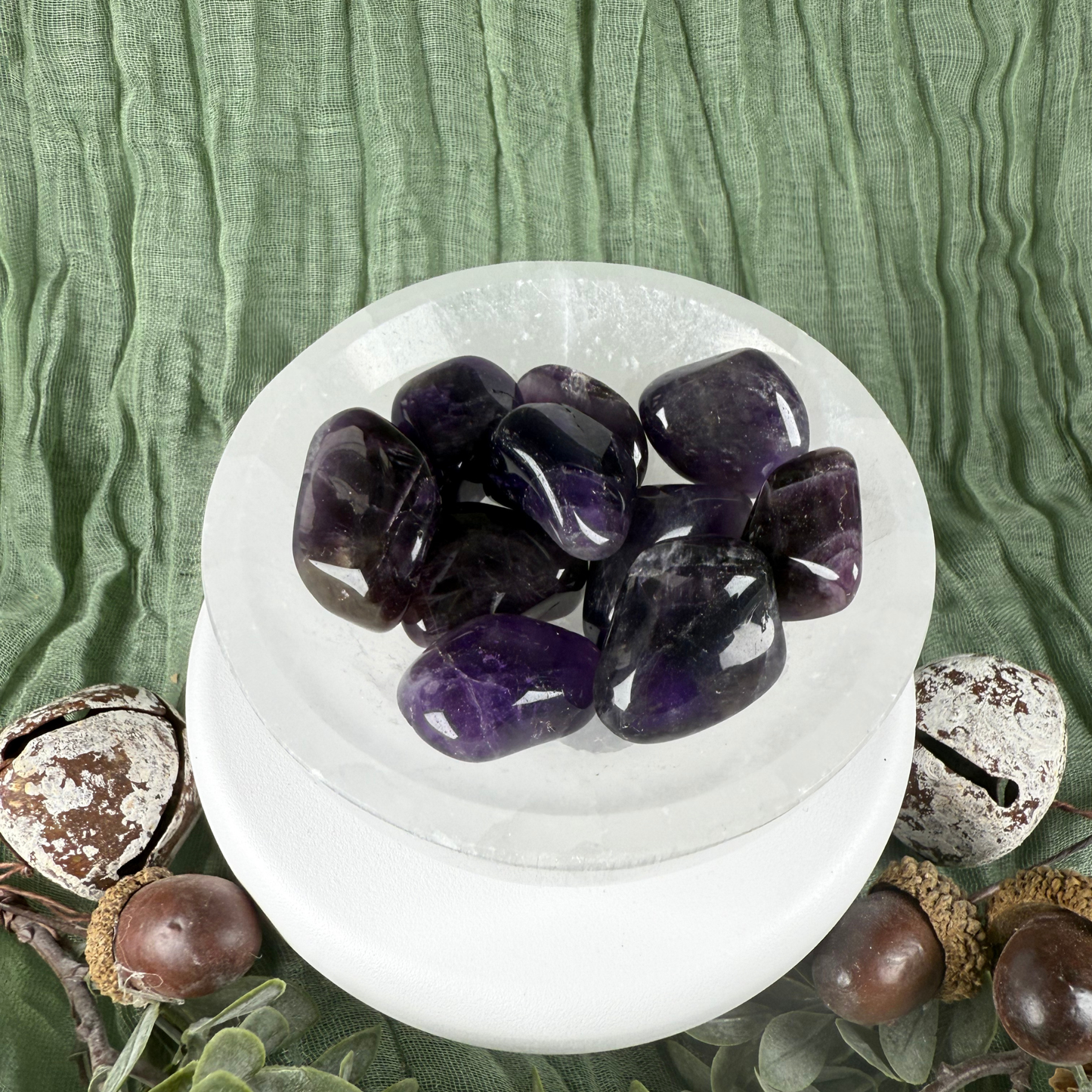 Dark Amethyst Tumble Stone (Medium 2-3cm)