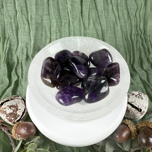 Dark Amethyst Tumble Stone (Medium 2-3cm)