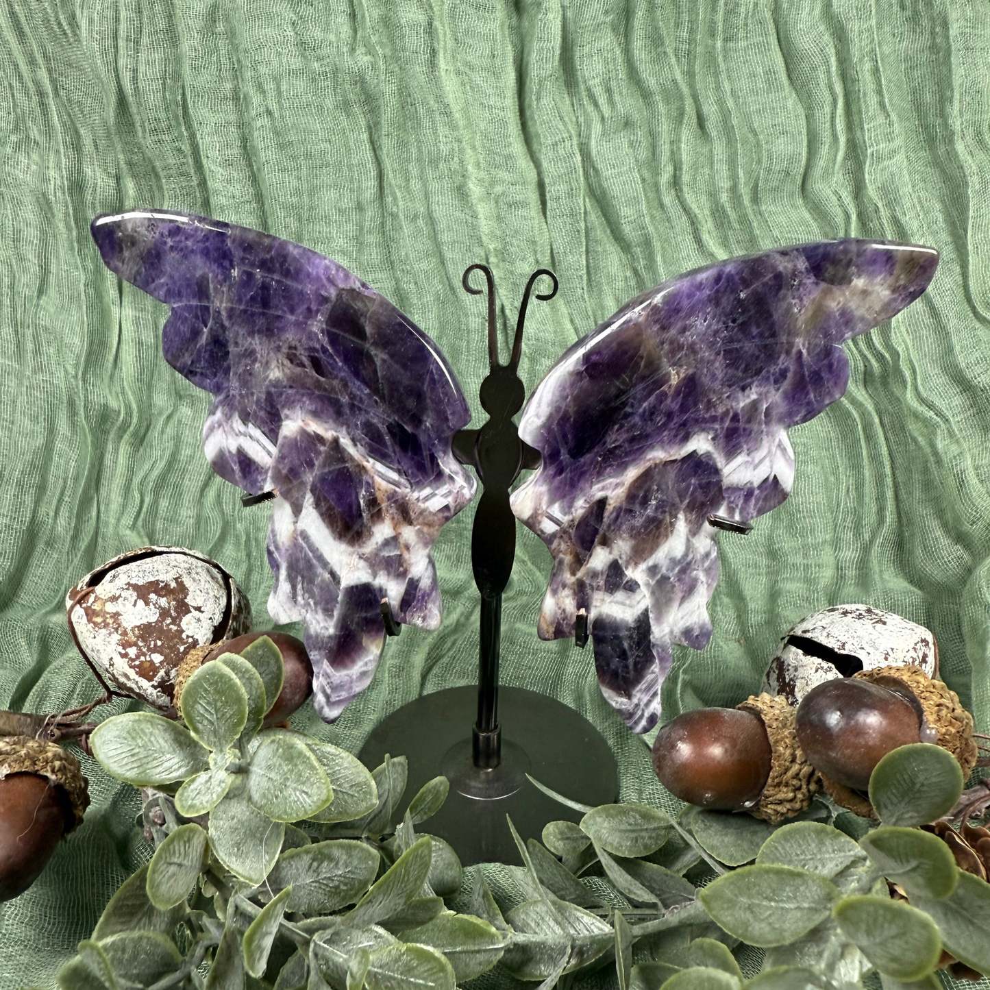 Crystal Butterfly Wings with Stand