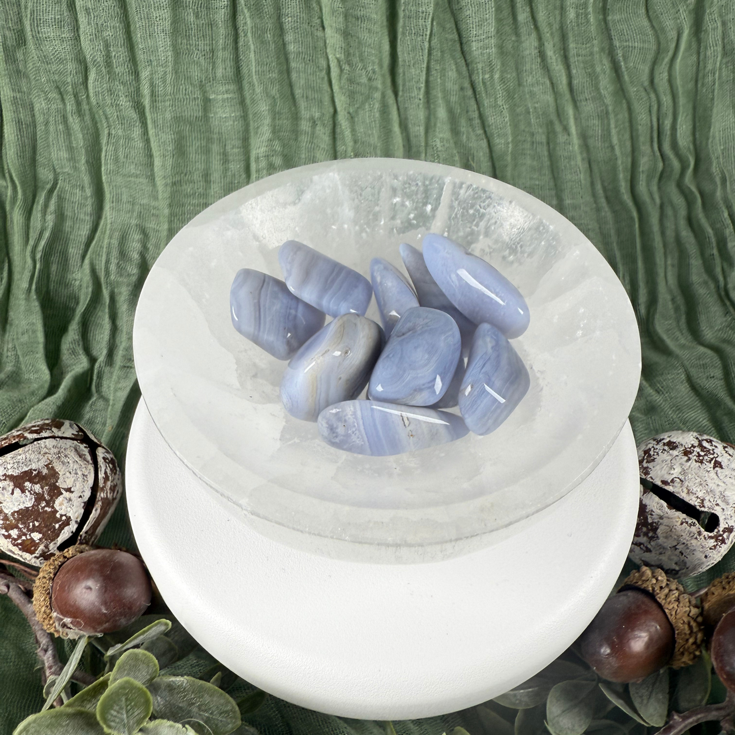 Blue Lace Agate Tumble Stone (Medium 2-3cm)
