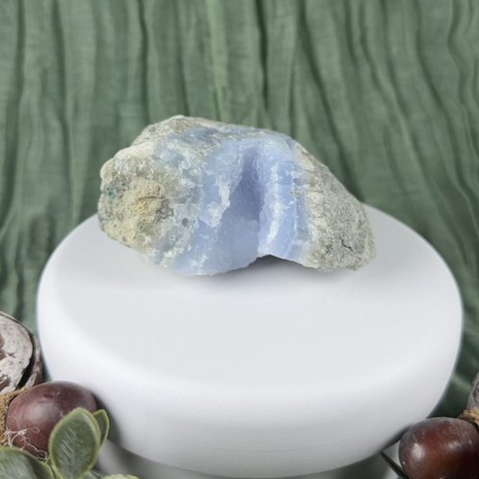 Rough Blue Lace Agate Geode