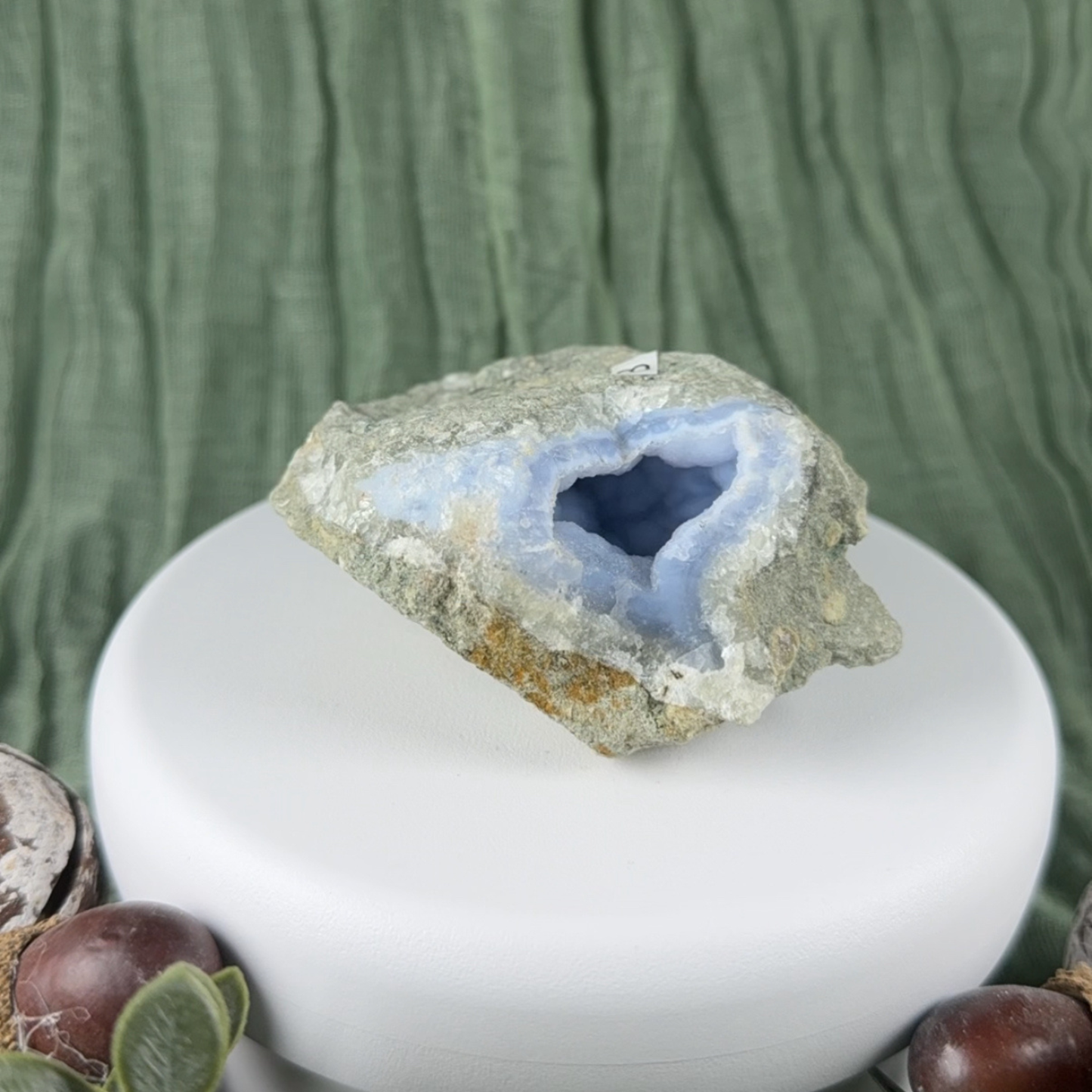 Rough Blue Lace Agate Geode