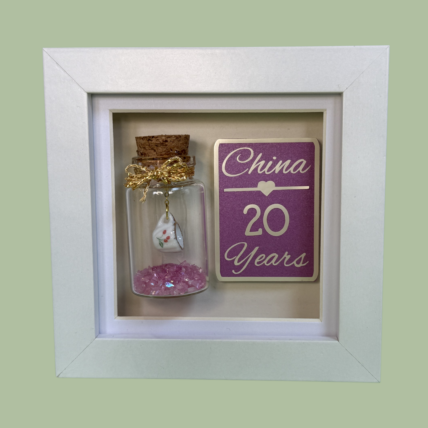 Wedding Anniversary Miniature Bottle Keepsake