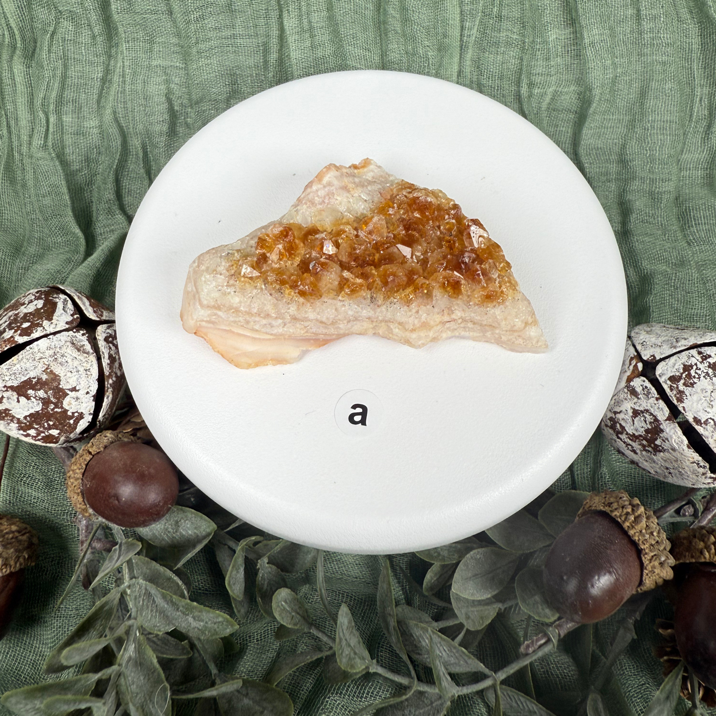 'Citrine' Druze Specimen (Heat Treated)