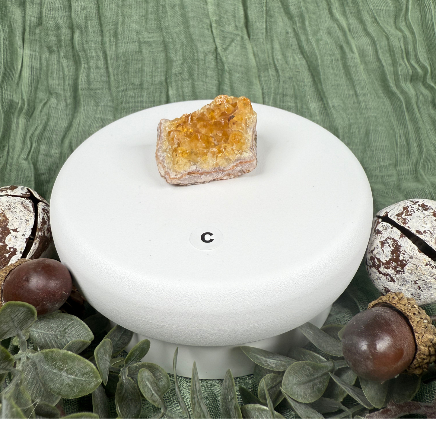 'Citrine' Druze Specimen (Heat Treated)