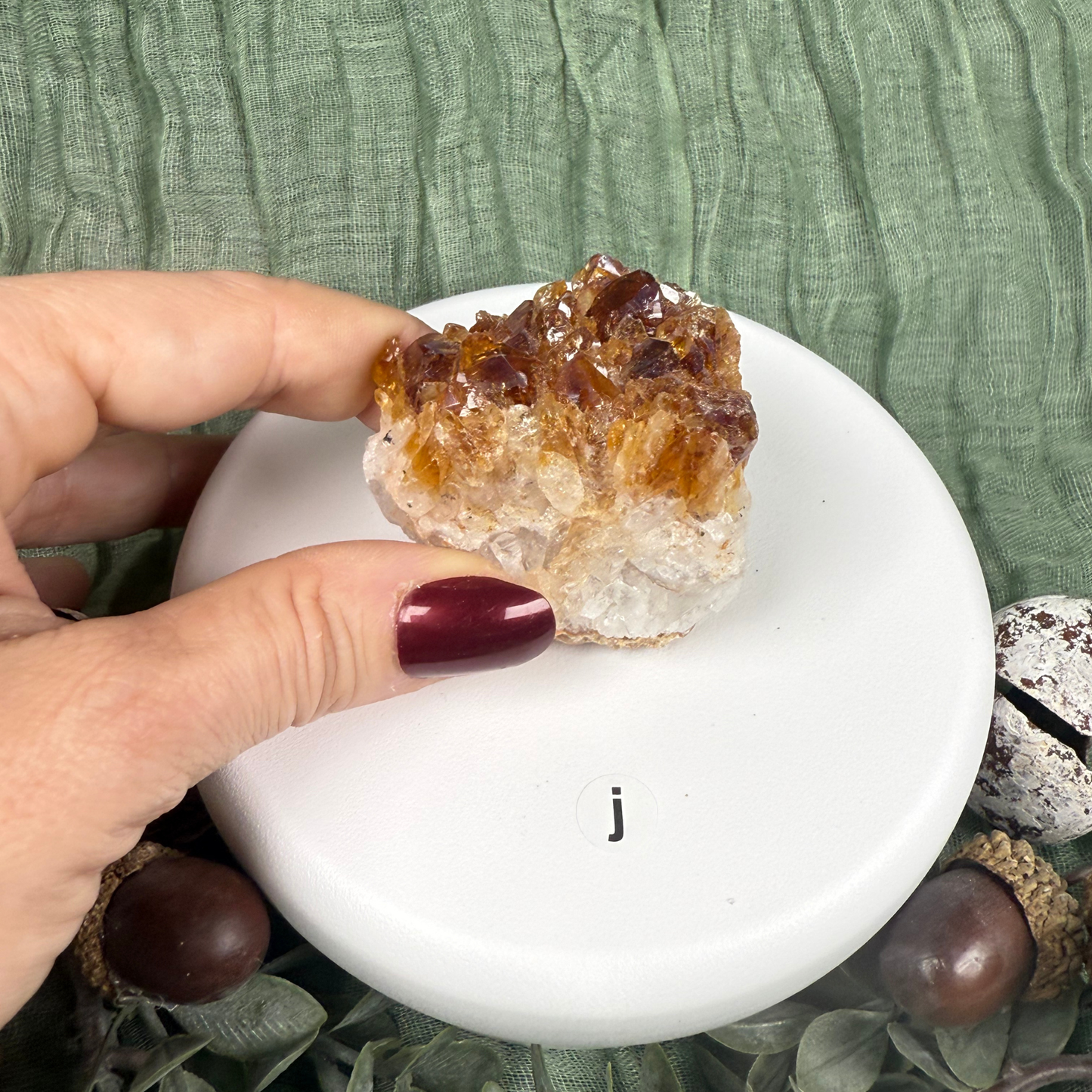 'Citrine' Druze Specimen (Heat Treated)