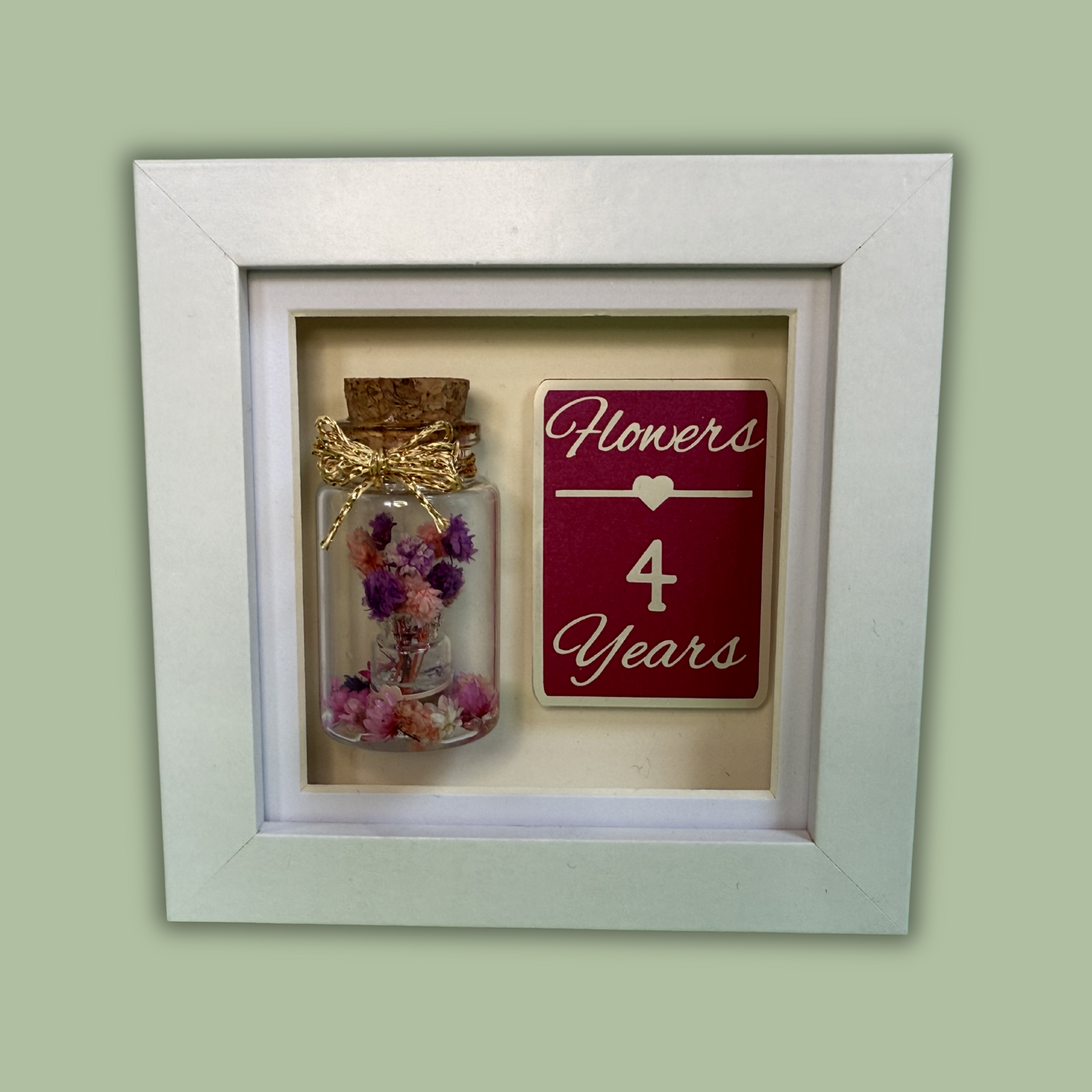 Wedding Anniversary Miniature Bottle Keepsake