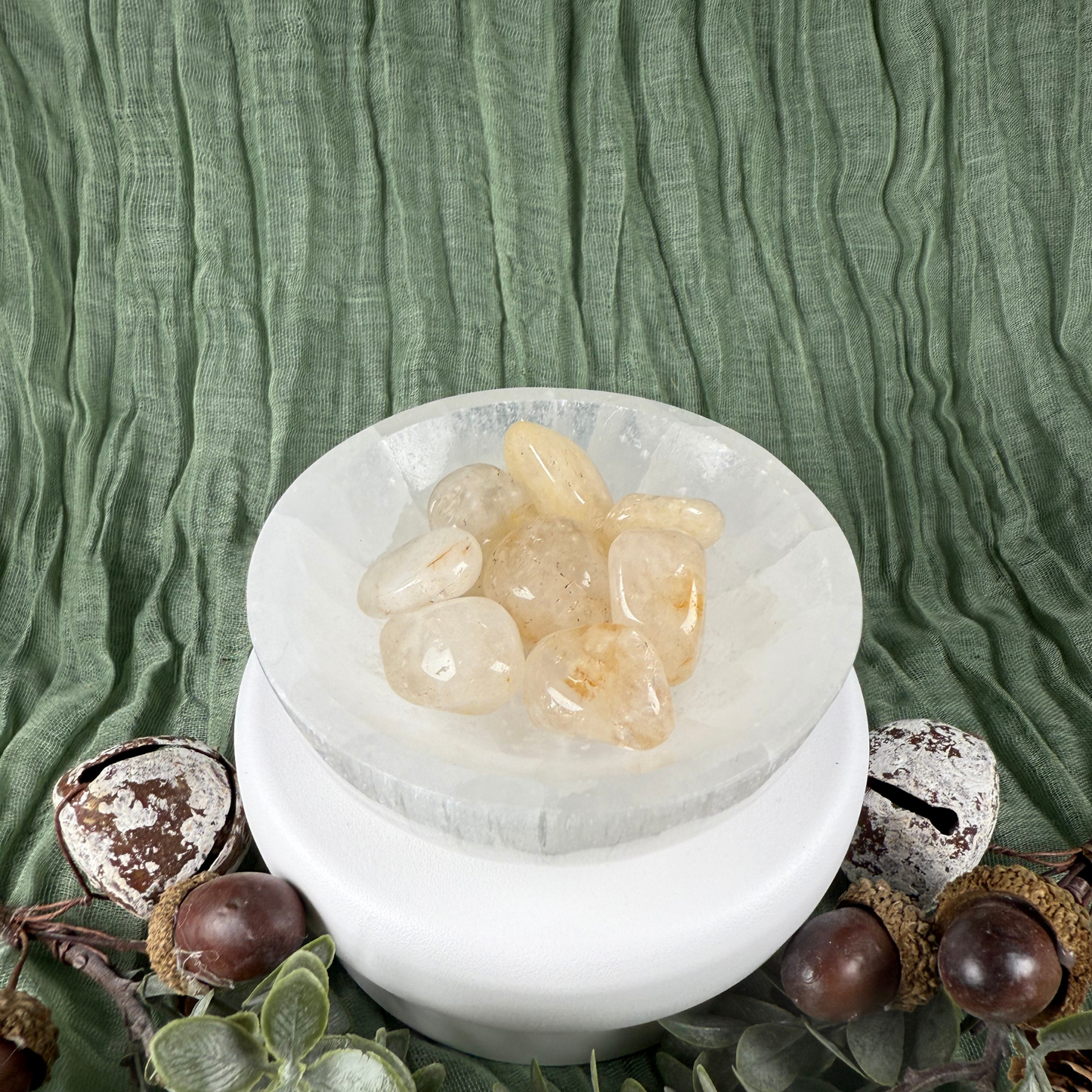 Golden Healer Tumble Stone