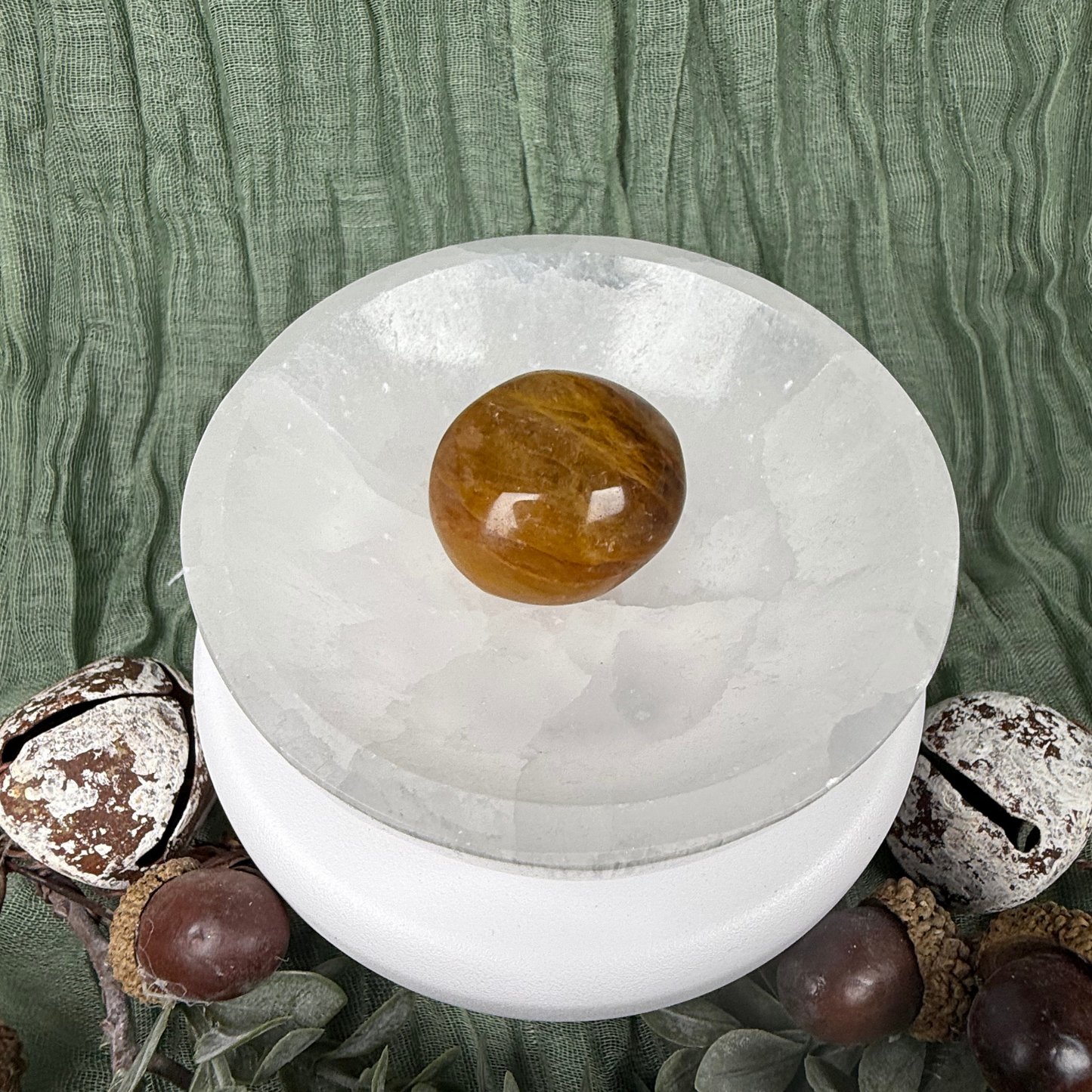Golden Healer Tumble Stone