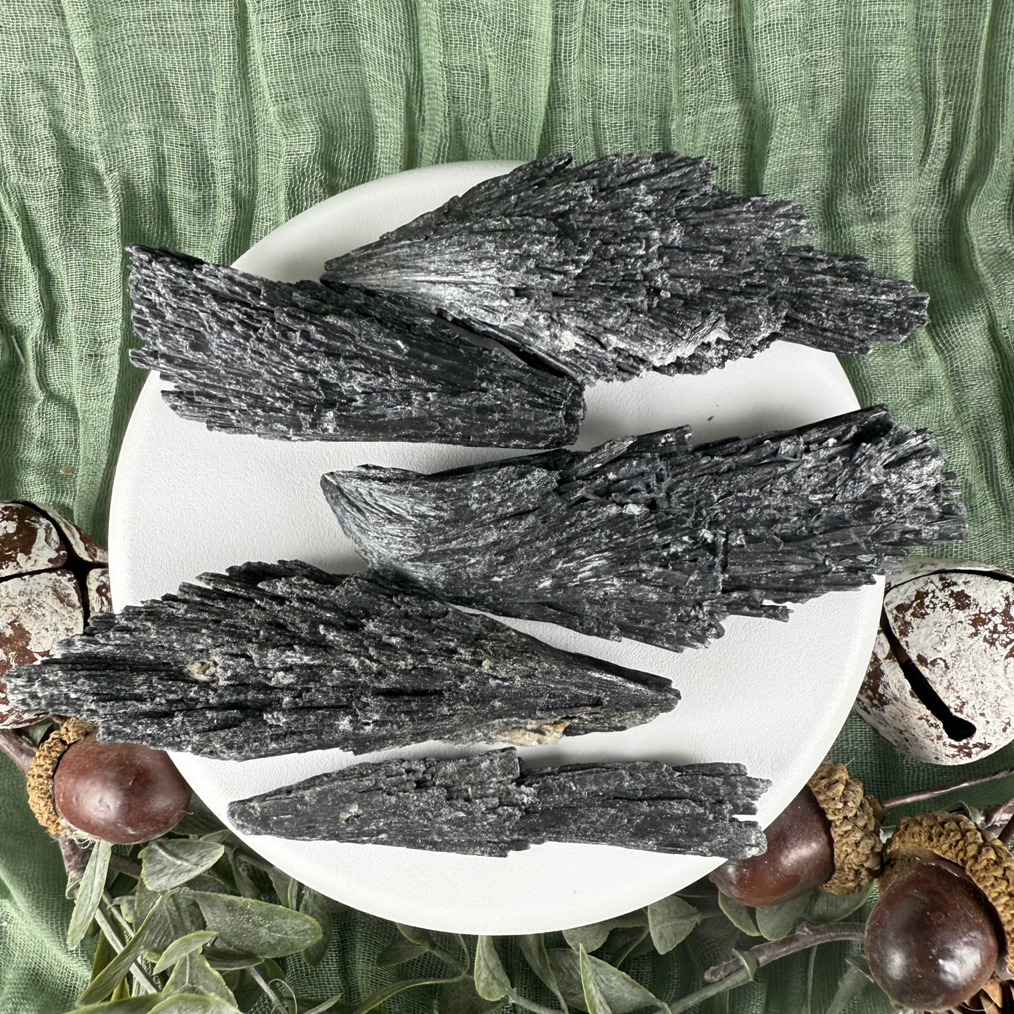 Rough Black Kyanite Shards