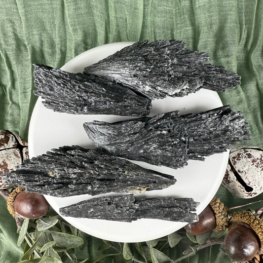Rough Black Kyanite Shards