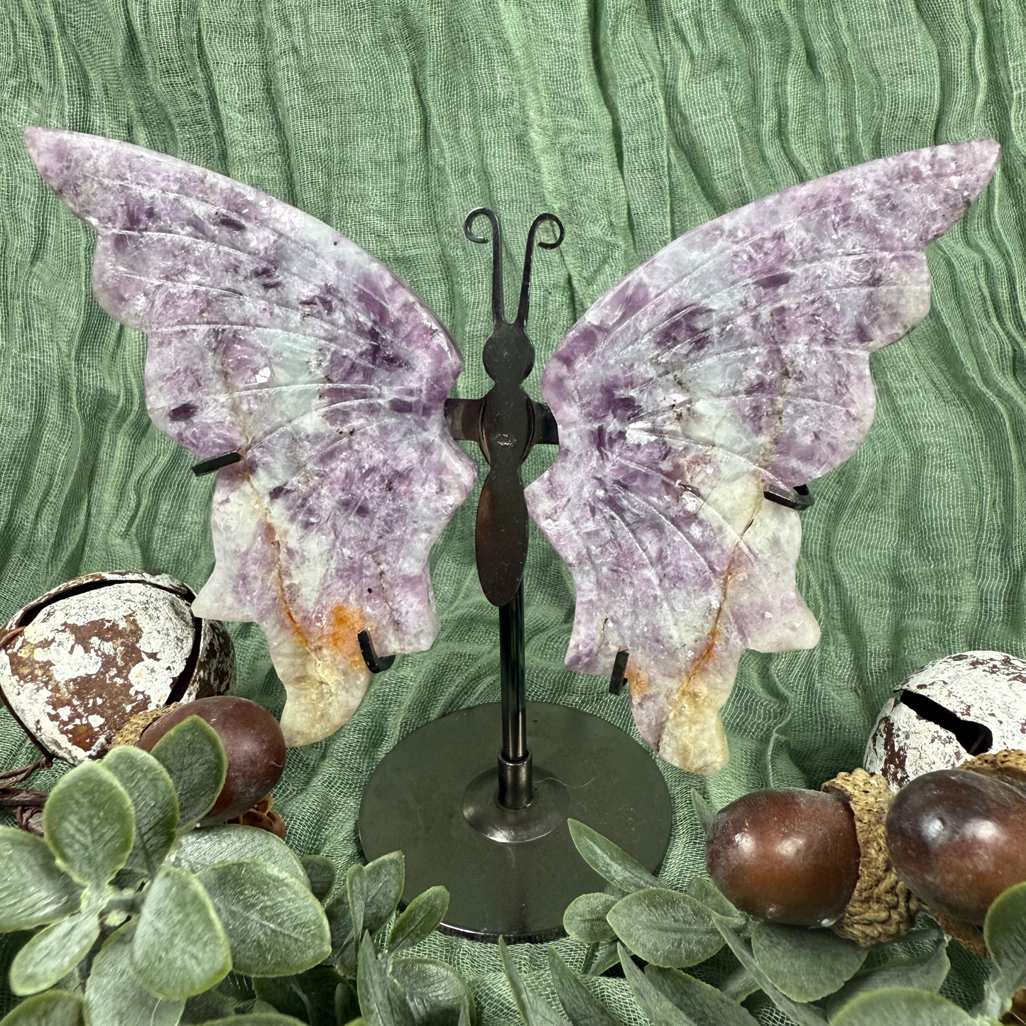 Crystal Butterfly Wings with Stand