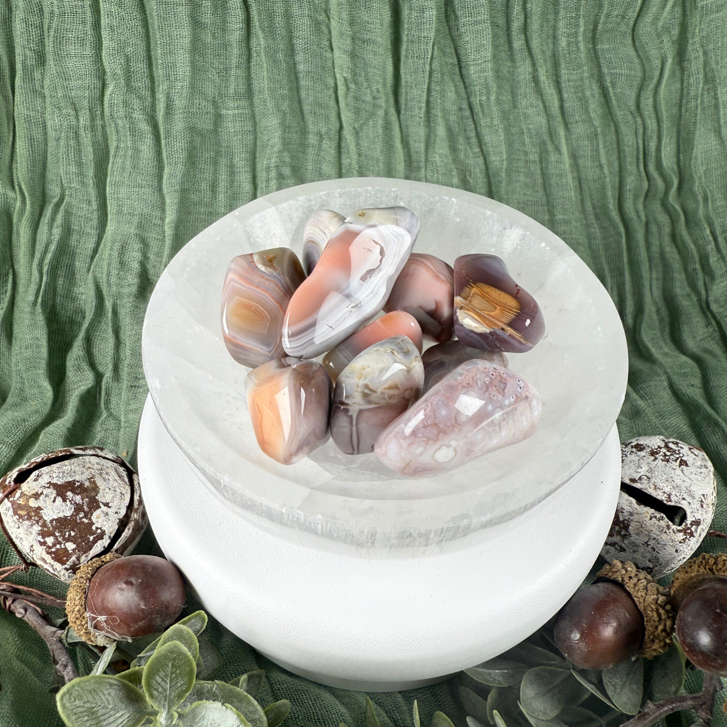Pink Agate Tumble Stone (Medium 2-3cm)