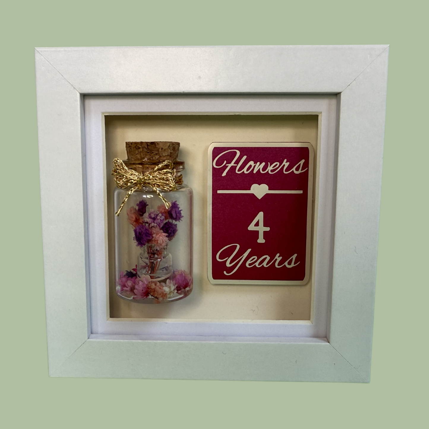 Wedding Anniversary Miniature Bottle Keepsake