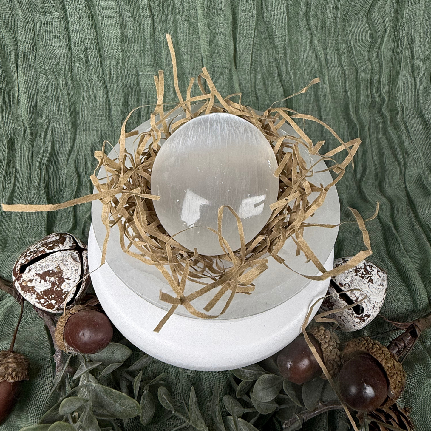 Satin Spar (Selenite) Palm Stones