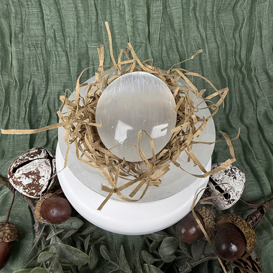 Satin Spar (Selenite) Palm Stones