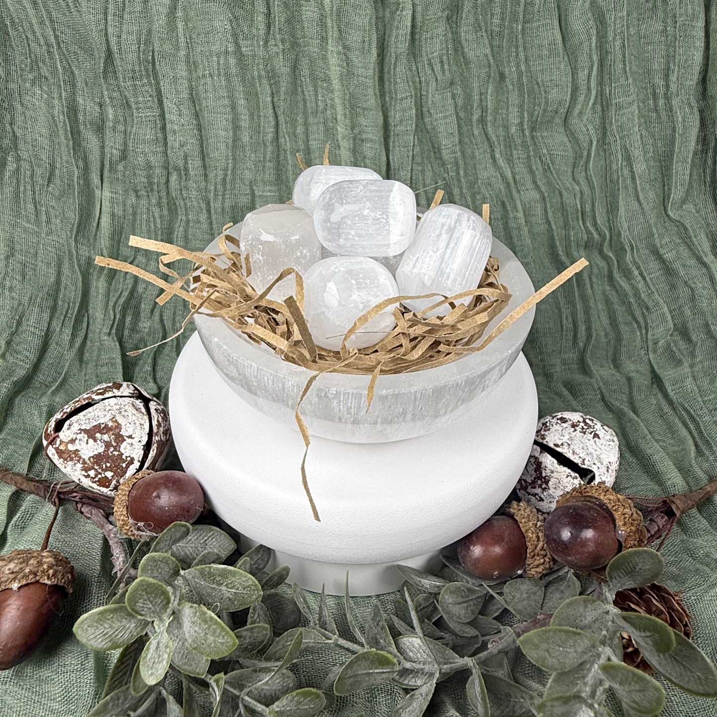 Satin Spar 'Selenite' Tumble Stone