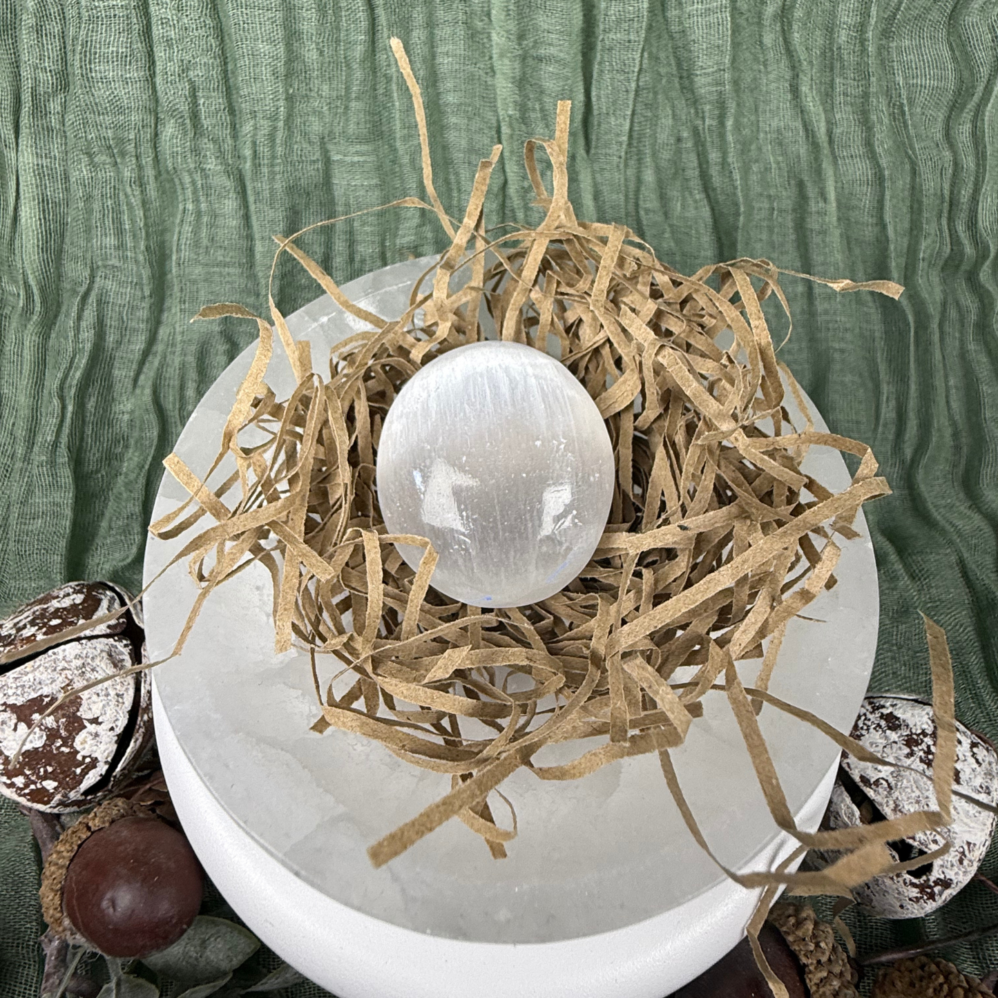 Satin Spar (Selenite) Carvings